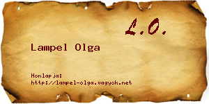 Lampel Olga névjegykártya